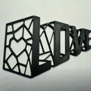 Tipografía Love con corazón