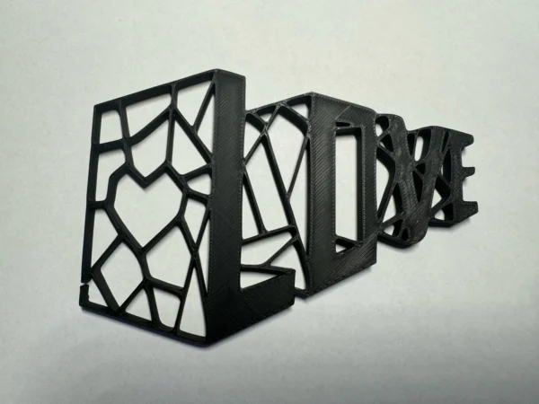 Tipografía Love con corazón
