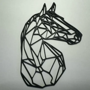 Silueta caballo geométrico