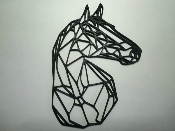 Silueta caballo geométrico