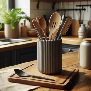 Soporte para utensilios de cocina redondo