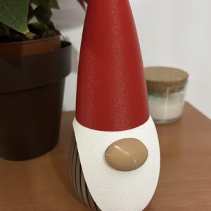 Figura Gnomo Navidad impresa en 3D